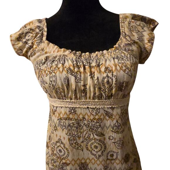 Y2K Self Esteem Medium Milk Maid Fairy Paisley Top Lace Baby Doll 90's - Picture 3 of 8